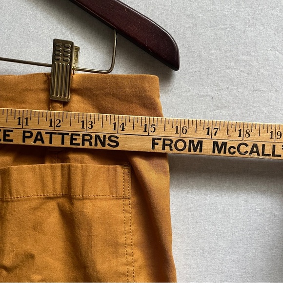 Anthropologie Maeve Colette Utility Midi Skirt Mustard Size M - Picture 6 of 10